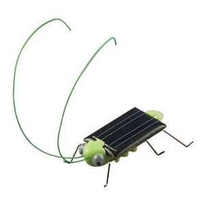 Solar Powered Grasshopper. Just Place in the Sun and Watch it’s Legs Jiggle and Wiggle