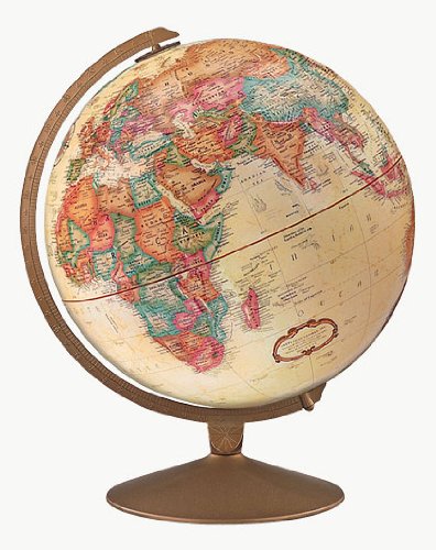 Replogle Globes Franklin Globe, Antique Ocean, 12-Inch Diameter